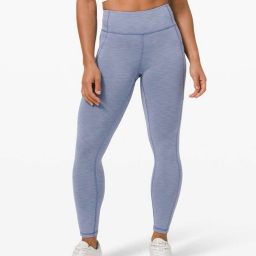 Lululemon Invigorate Heather Periwinkle 25” Leggings
